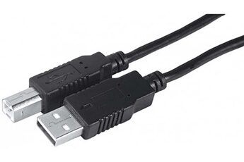 Câble usb 2.0 imprimante noir 3m