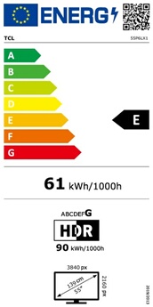 TV LED TCL 55P6L 2026 - 55 pouces (140 cm)