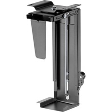 Digitus Noir Support Pc Sous Table Da-90411 Réglable Hauteur Largeur Pivotant 360°