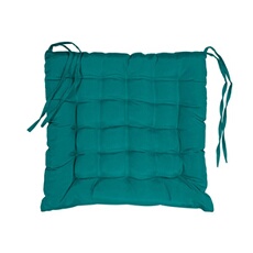 GENERIQUE - Galette de Chaise Matelassée Essentiel - 40x40cm - Bleu
