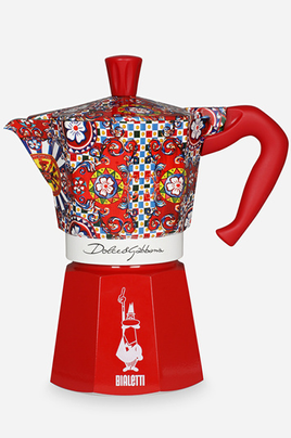 Cafetière italienne Moka induction rouge 6 tasses Bialetti