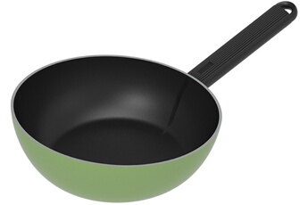 Guzzini - WOK 28 CM VERT - MANCHE FIXE