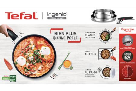 Batterie De Cuisine Tefal BATTERIE DE CUISINE 8 PIECES INGENIO EMOTION INDUCTION ET FOUR