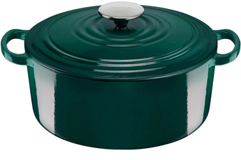 Cocotte fonte ronde 24 cm Vert forêt