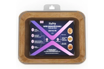 Nufry - MOULES PAPIER CUISSON POUR AIR FRYER 100 PCS MODELE PAPEREC