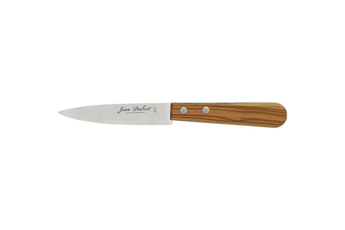 Couteau Jean Dubost Couteau d'office (lame lisse), manche en bois d'olivier verni