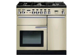 Piano de cuisson 7 brûleurs gaz + 3 fours électriques crème SCG71MFCR -  Schneider