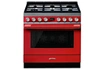 Smeg PORTOFINO 90cm MIXTE ROUGE - CPF9GPR photo 1