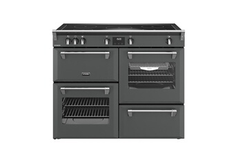 Largeur 110 cm - Table de cuisson induction / 5 foyers dont 3 avec boosters / Capacité des 4 fours (33 L, 64 L, 60 L, 42 L) - Nettoyage manuel / Four multifonction - Chaleur pulsée - Convection naturelle