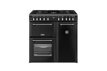 Largeur 90 cm - Table de cuisson gaz / 5 foyers gaz dont 1 Wok de 4000 W / 3 fours : Multifonction - Chaleur tournante pulsée - Gril / convection naturelle / Kit Steam &infuse - Nettoyage manuel