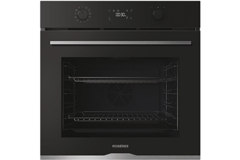 Encastrable - Multifonction - Chaleur pulsée - Classe A++ / Grande cavité 78 L - Tournebroche - Rails télescopiques / Programmateur électronique - 9 modes de cuisson / Nettoyage pyrolyse - Porte froide (4 verres)