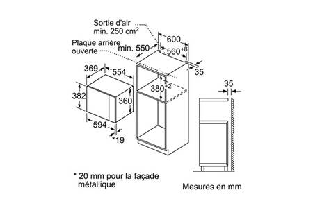 Micro-ondes mono-fonction Bosch BFL554MS0 | Darty
