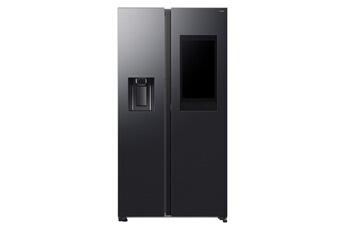 Volume 614 L - HxLxP : 178.4 x 91.2 x 72.6 cm - Classe E - 34 dB / Froid ventilé Plus (Technologie Twin Cooling) - Zone convertible / Family Hub avec écran 21,5" - Technologie Space Max - Mode AI Energy / Ouverture auto des portes - Assistant vocal Bixby