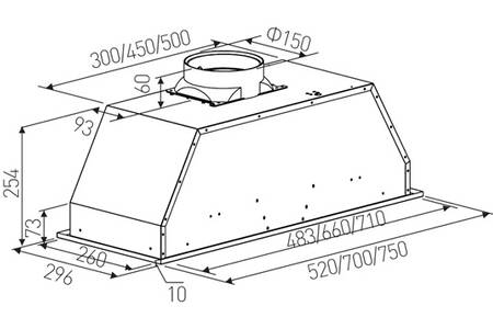 GROUPE FILTRANT, 52 CM, 3 VITESSES + INTENSIF, FONCTION PURIFICATION DE L'AIR, ARRÊT AUTOMATIQUE