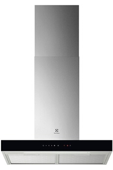 Hotte décorative murale 60 cm - Classe A / Débit d'air 295 m3/h et 730 m3/h en intensif / Puissance acoustique 56/70 dB - Aspiration automatique / Eclairage LED - Fonction breeze