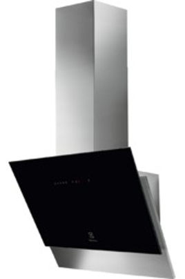 Hotte de cuisine aspirante Inclinée 60cm Blanc ELECTROLUX LFV616W - Oskab