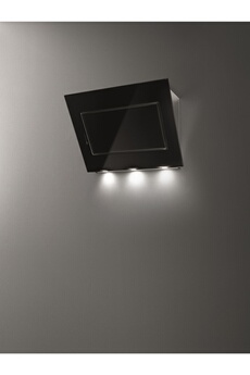 Hotte décorative murale 90 cm / Débit d'air de 800 m3/h / Puissance acoustique 58 dB(A) / Aspiration périmétrale - Eclairage LED - Filtres à charbon inclus