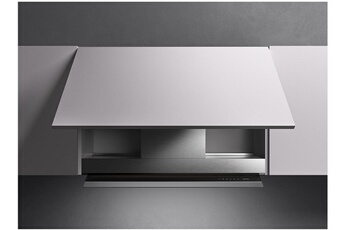Hotte décorative encastrable 56.1 cm / Débit d'air de 300 m3/h (661 m3/h en intensif) / Puissance acoustique 67 dB à 71 dB (en intensif) / Eclairage LED 1 x 3.5 W