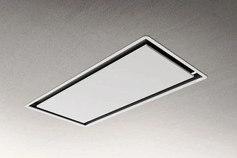 Hotte plafonnier - 100 cm / Débit d'air 455 m3/h et 770 m3/h en intensive / Puissance acoustique 53 db(A) et 66 db(A) en intensive / Eclairage LED