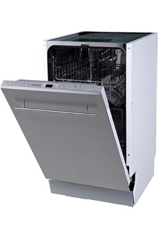 Encastrable - Largeur 45 (10 couverts) - 47 dB Consommation d'eau 9 L/cycle - Classe A++ Départ différé jusqu'à 24h Programme verres