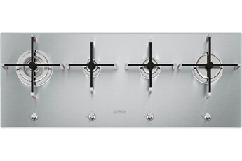 Plaque De Cuisson à Gaz SMEG SRV864AOGH - 4 Brûleurs Dont Ultra-Rapide 3.3kW | Design Anthracite