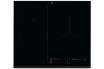 3 foyers induction dont 1 zone modulable / Puissance foyer principal : 2800 W et 3700 W (en booster) / 3 boosters - 3 minuteurs - Commandes sensitives / Stop & Go - Sense Boil - Technologie Hob2Hood