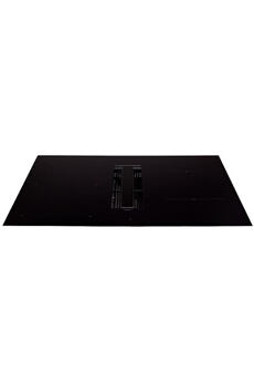 Plaque de cuisson avec hotte intégrée de 84 cm / 4 foyers induction - 9 niveaux de puissance + 1 booster / Commandes tactiles rétro-éclairées rouges / Débit d'air de la hotte 600 m3/h