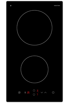 Plaque de Cuisson à Induction 2 Feux Encastrable Contrôle Tactile 3600W  Noir
