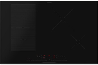 4 foyers induction dont 2 zones flexibles de 38 x 20 cm / Puissance du foyer principal : 3700 W en booster / Commandes sensitives individuelles- 7 niveaux de sécurité / Fonction Power Management - Fonction maintien au chaud