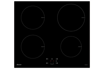 Table induction - Largeur 60 cm / 4 foyers induction - Commandes sensitives / 4 minuteurs de 1 à 99 min. / Pack 10 sécurités dont témoins de chaleur résiduelle