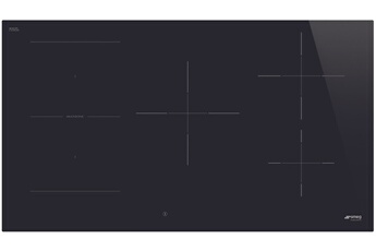 Table induction avec Multizone de 90 cm / 5 foyers dont 1 multizone de 3700 W- 9 niveaux de puissance / - Maintien au chaud / Sécurité : verrouillage commandes - anti-surchauffe - anti-débordement