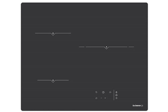 3 foyers - 17 positions de cuisson / Commandes sensitives / Puissance maximale du foyer principal 2400 W / Verrouillage centralisé3 foyers - 17 positions de cuisson / Commandes sensitives / Puissance maximale du foyer principal 2400 W / Verrouillage centralisé