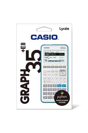 Calcolatrice Grafica Casio Python Graph35 + EII - Schermo 8 Righe, Programmazione Python, Ideale Per Liceo E Università