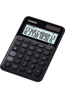 Calculatrice 4 opérations Casio MS-20 UC Noire
