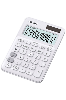 Calculatrice 4 opérations Casio MS-20 UC Blanche
