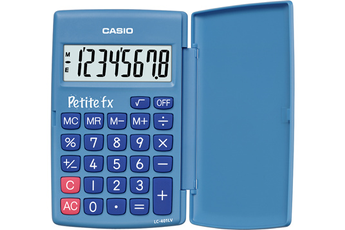 Calculatrice Casio PETITE FX - SCOLAIRE PRIMAIRE - BLEUE