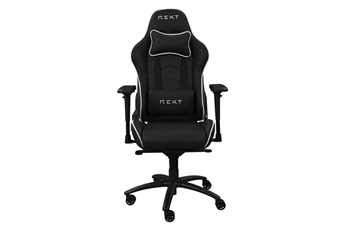 Fauteuil de bureau gaming Rekt GG1R avec roulettes Noir et Blanc - Image 4