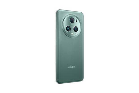 RankOne Custodia Per HONOR Magic5 Pro 5G - Cover Trasparente Opaca Blu Reale Con Anello Porta E Base Magnetica Per Auto
