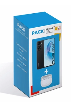 Smartphone Honor Pack 90 Lite 256Go Noir 5G + Earbuds X3 Lite