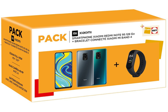 Smartphone Xiaomi Pack XIAOMI Note 9S 128Go Gris + MiBand 4