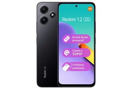 Smartphone Xiaomi Redmi 12 128Go Noir 5G