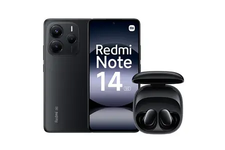 Smartphone Xiaomi Pack Redmi Note 14 6,67" 5G Double nano SIM 256 Go Noir + Ecouteurs Redmi Buds 6 Play