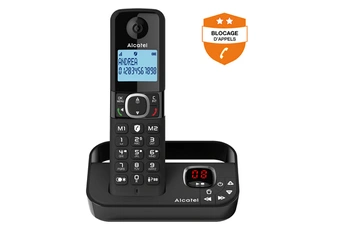 Téléphone sans fil Alcatel F 860 VOICE NOIR