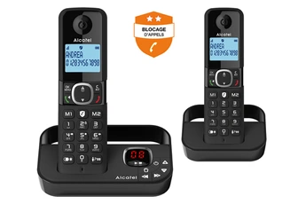 Téléphone sans fil Alcatel F860 VOICE DUO NOIR