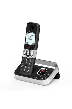 Téléphone Fixe Sans Fil Alcatel E260 S. Voice - Avec Répondeur, Mains Libres Et Blocage Appels - Noir