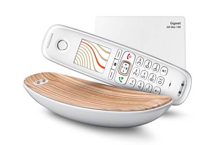 Telephone fixe sans fil design retro