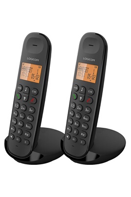 Logicom - Téléphone sans fil duo LOGICOM VEGA 250 NOIR - Téléphone