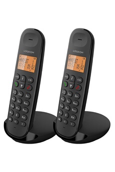 Téléphone sans fil Logicom ILOA 250 DUO Black SANS REPONDEUR