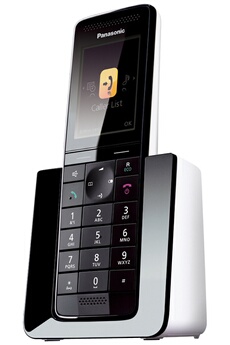 PANASONIC KXPRS120 Design noir / Blanc Mains libresFonction réduction de bruit en communicationrepon
