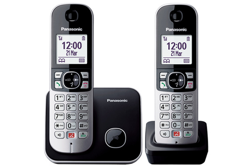 Téléphone sans fil Panasonic DECT DUO - KX-TG6852FRB